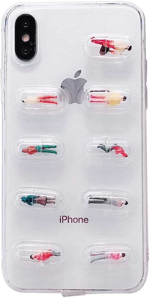 Amazon.co.jp: GuoDuo 男女兼用 iPhone X ケース クリア TPU 3D 立体