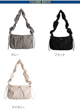 Amazon.co.jp: フリルギャザーボディバッグ レディース ショルダー