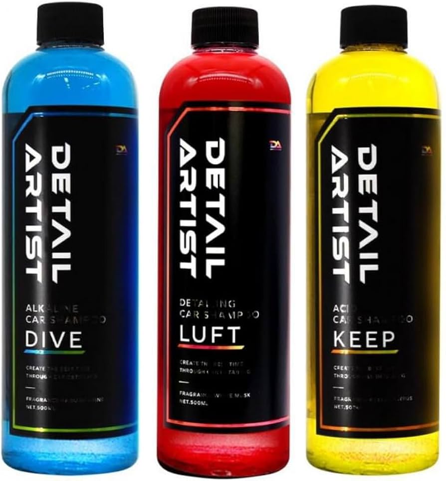 Amazon.co.jp: 【DETAIL ARTIST】3pH洗車セット「3種類のシャンプーで