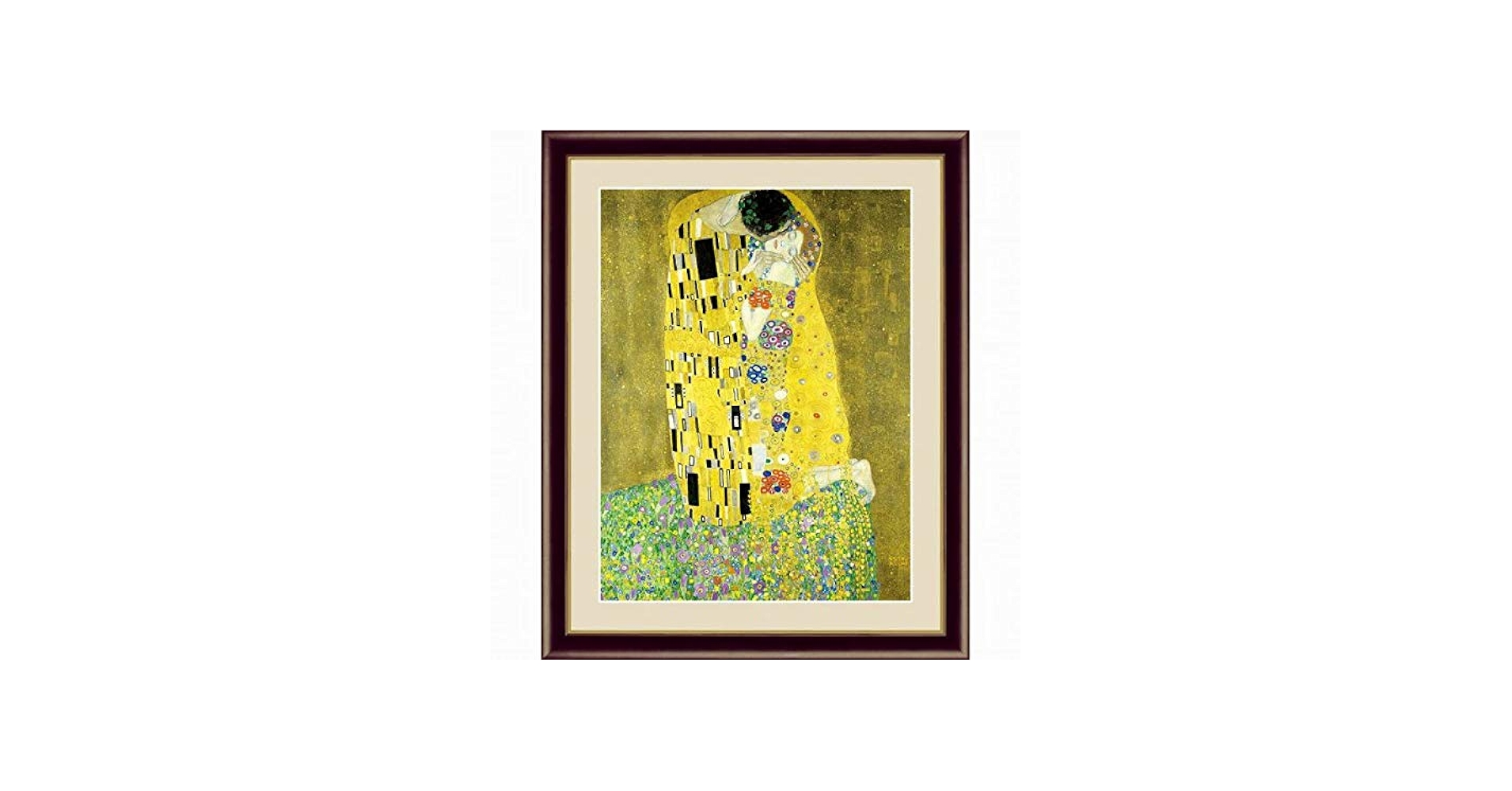 Amazon.co.jp: グスタフ・クリムト『接吻』高精彩工芸画+手彩 人物画