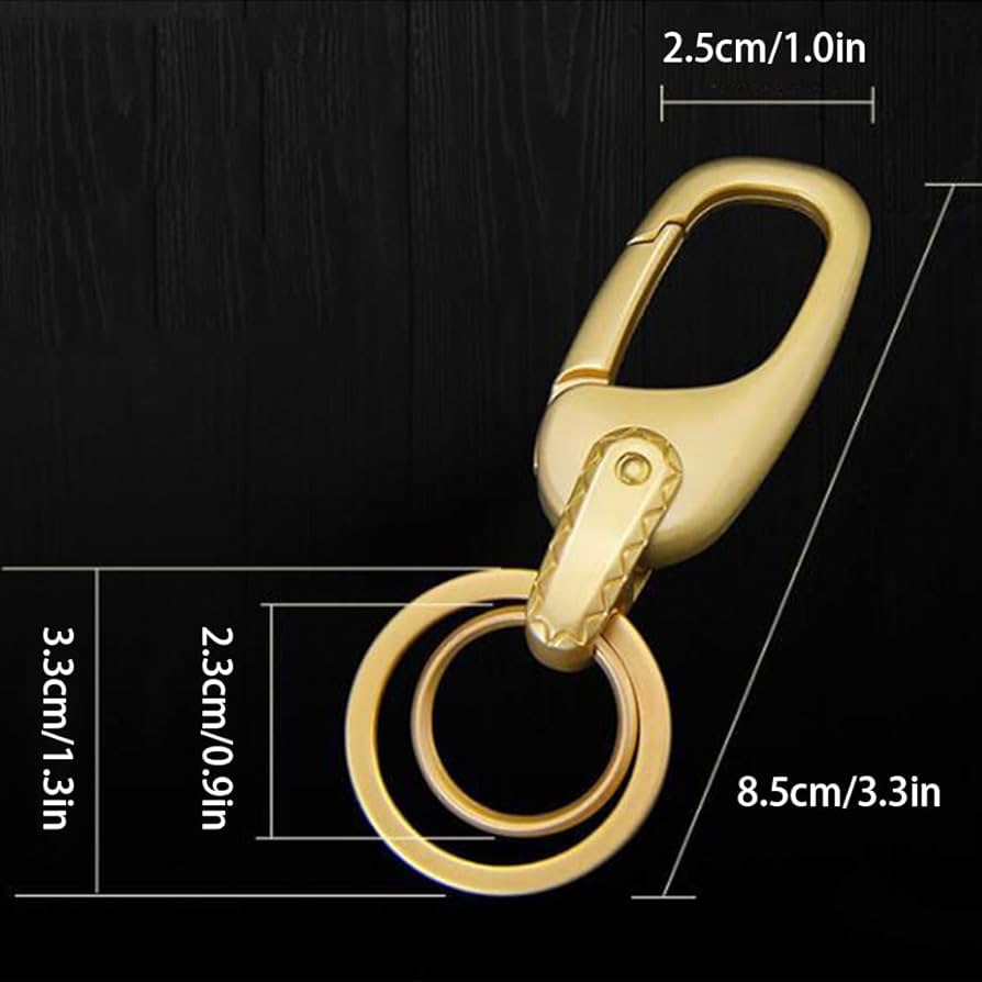 Amazon.co.jp: ぶら下げキーチェーン金属ダブルリングキーリングメンズ