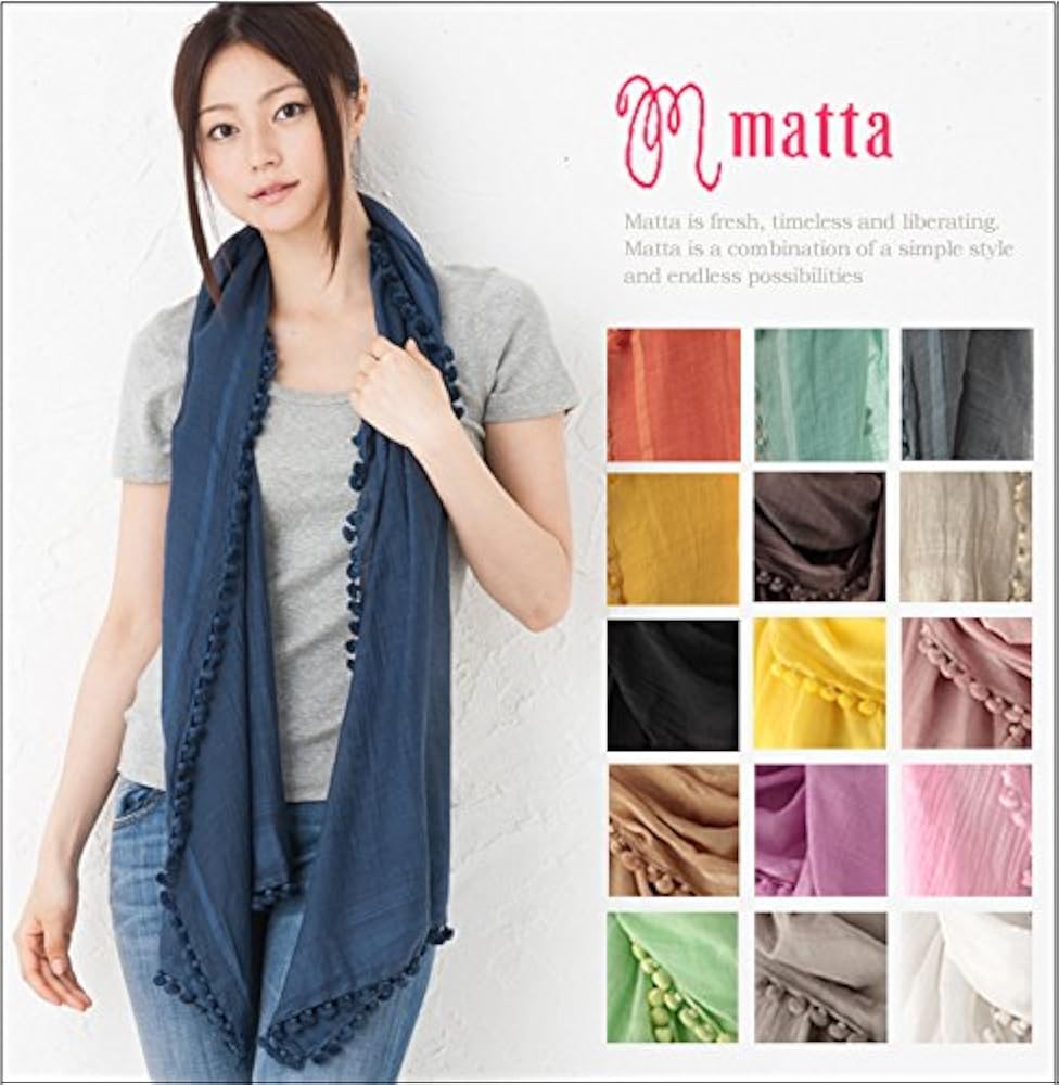Amazon | matta / マッタ Dupatta Medium デュパッタ ボンボン