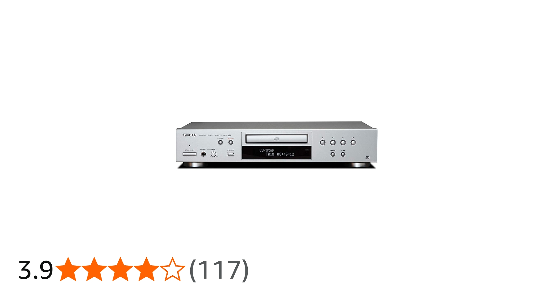 Amazon.co.jp: ティアック iPod対応CDプレーヤー (シルバー) CD-P650-R