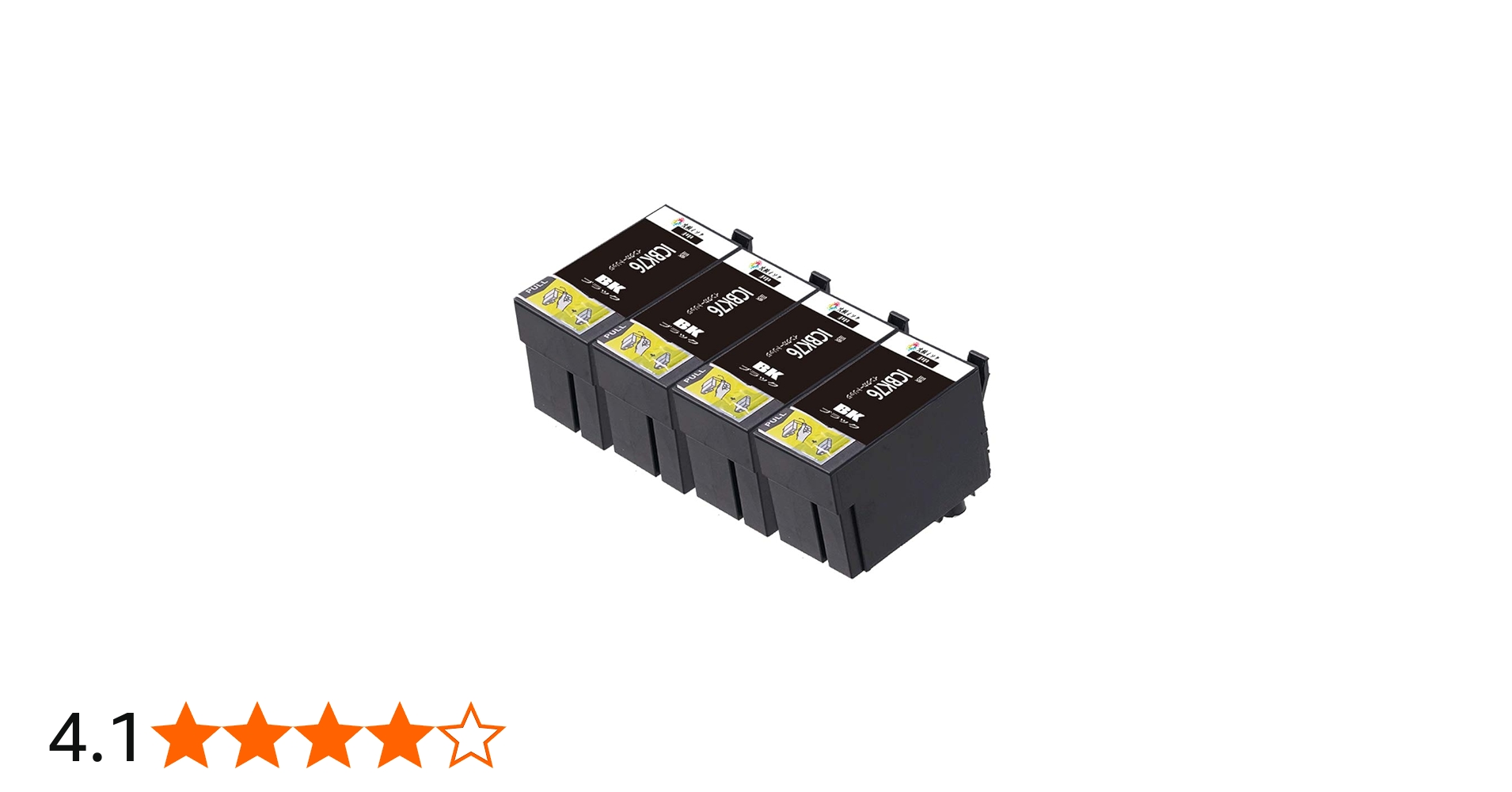 Amazon.co.jp: 互換インクカートリッジ ic76 ICBK76 黒 ブラック4個