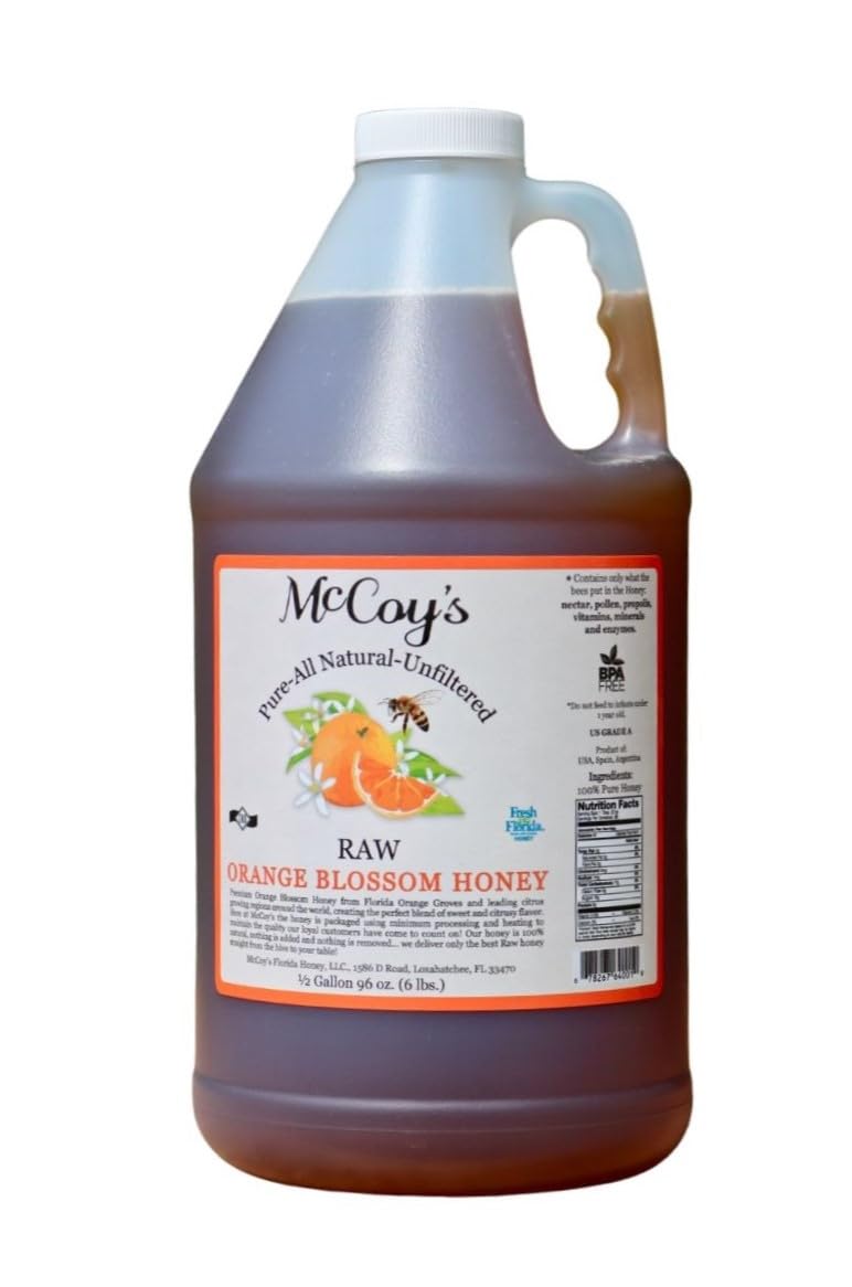 Amazon.com : McCoy's Honey - 100% Pure, Raw Honey - Orange Blossom