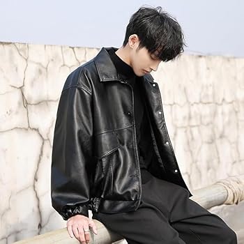 Amazon | [D.IIZOO] レザージャケット メンズ ライダースジャケット