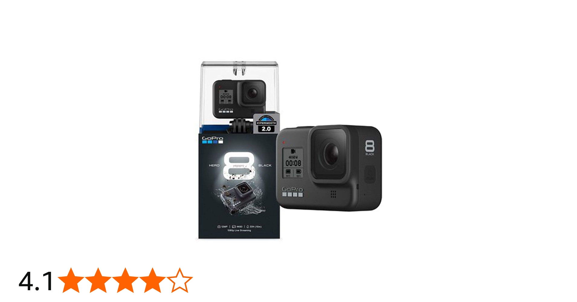 GoPro HERO8 Black — Waterproof Action Camera with Touch Screen 4K