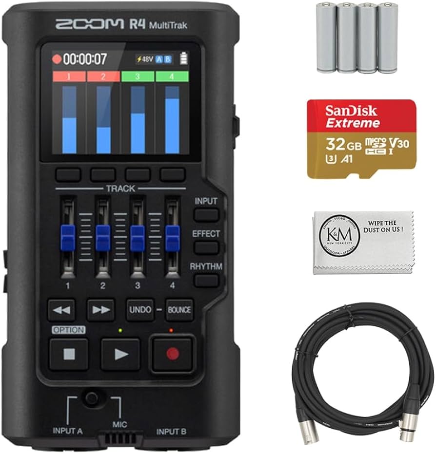 Amazon.com: Zoom R4 MultiTrak 32-Bit Float Recorder Bundled with