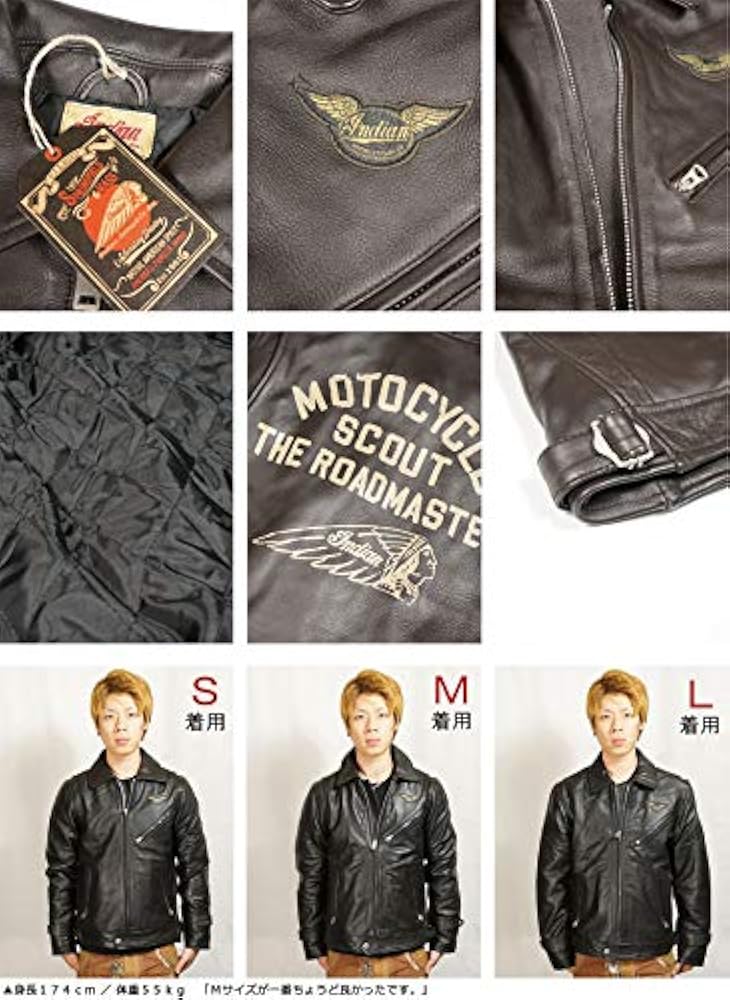 Amazon | [インディアンモトサイクル] カウレザー シングルライダース