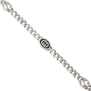 Amazon | グッチ インターロッキングG チェーン シルバー ブレスレット