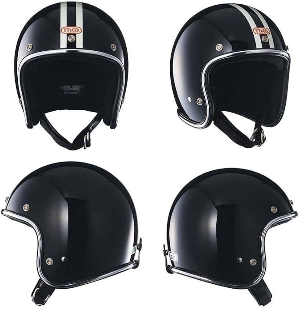Amazon.co.jp: TT&CO. バイク ヘルメット ジェットヘルメット スーパー