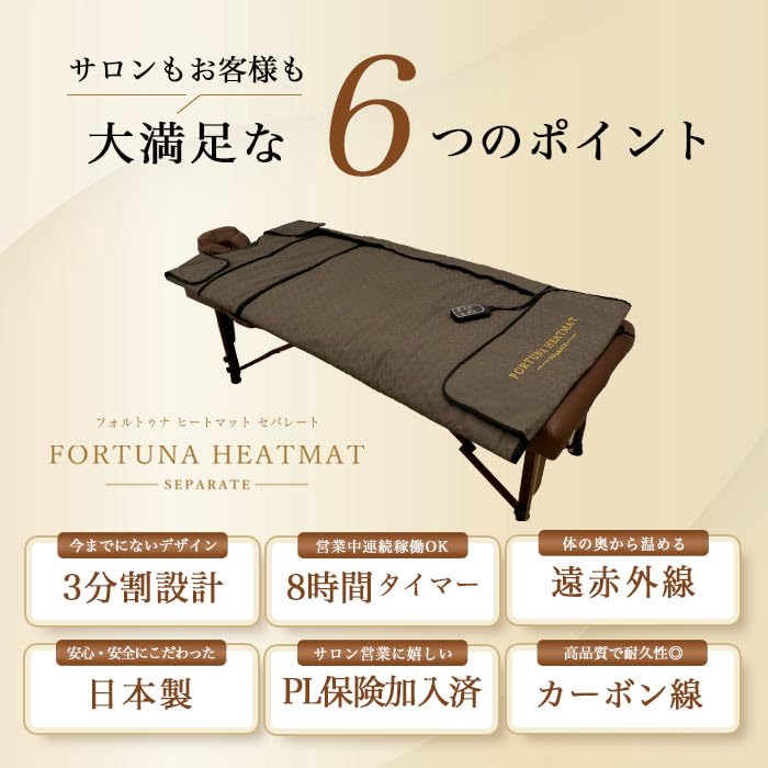 Amazon | 日本製 遠赤外線ヒートマット セパレート【FORTUNA HEATMAT