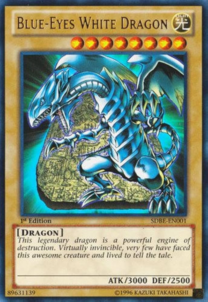 Amazon.co.jp: Yu-Gi-Oh! - Blue-Eyes White Dragon (SDBE-EN001