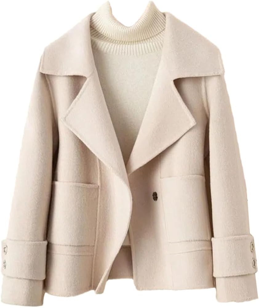 Amazon.com: Winter Coat Women Wool Jacket Autumn Double-Sided