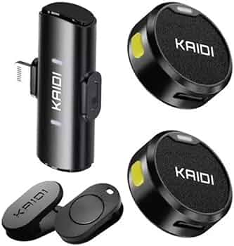 Microfone Lapela Kaidi KMF4 Com Imã Anti Ruido Redondo - Tipo-C ou