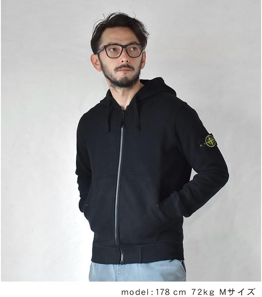 Amazon.co.jp: [STONE ISLAND] [ストーンアイランド] ZIP HOOD FELPA