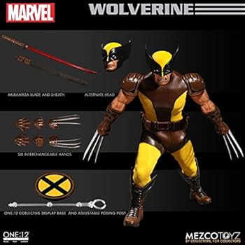 Amazon.com: Mezco Toys One: 12 Collective: Marvel Wolverine Action