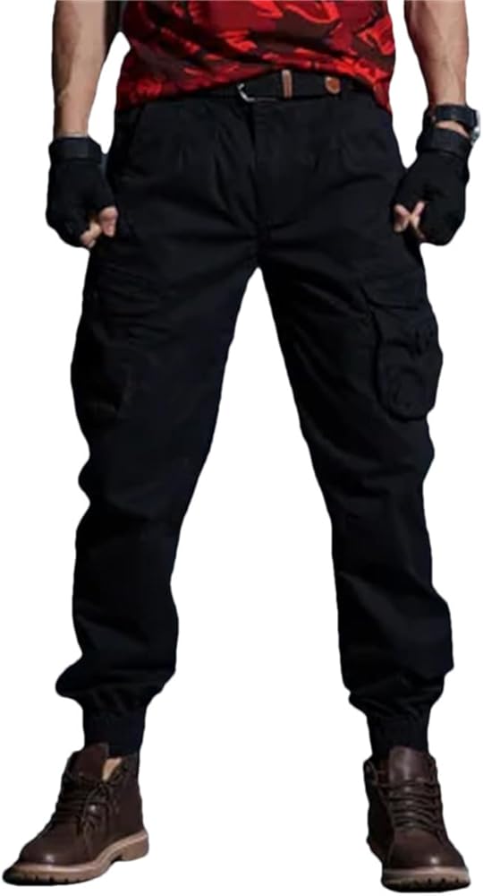 Amazon.com: Men Khaki Casual Pants Tactical Joggers Camo1 Cargo
