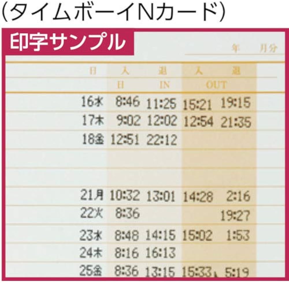 Amazon | ニッポー 電子タイムレコーダー タイムボーイ8プラス グレー