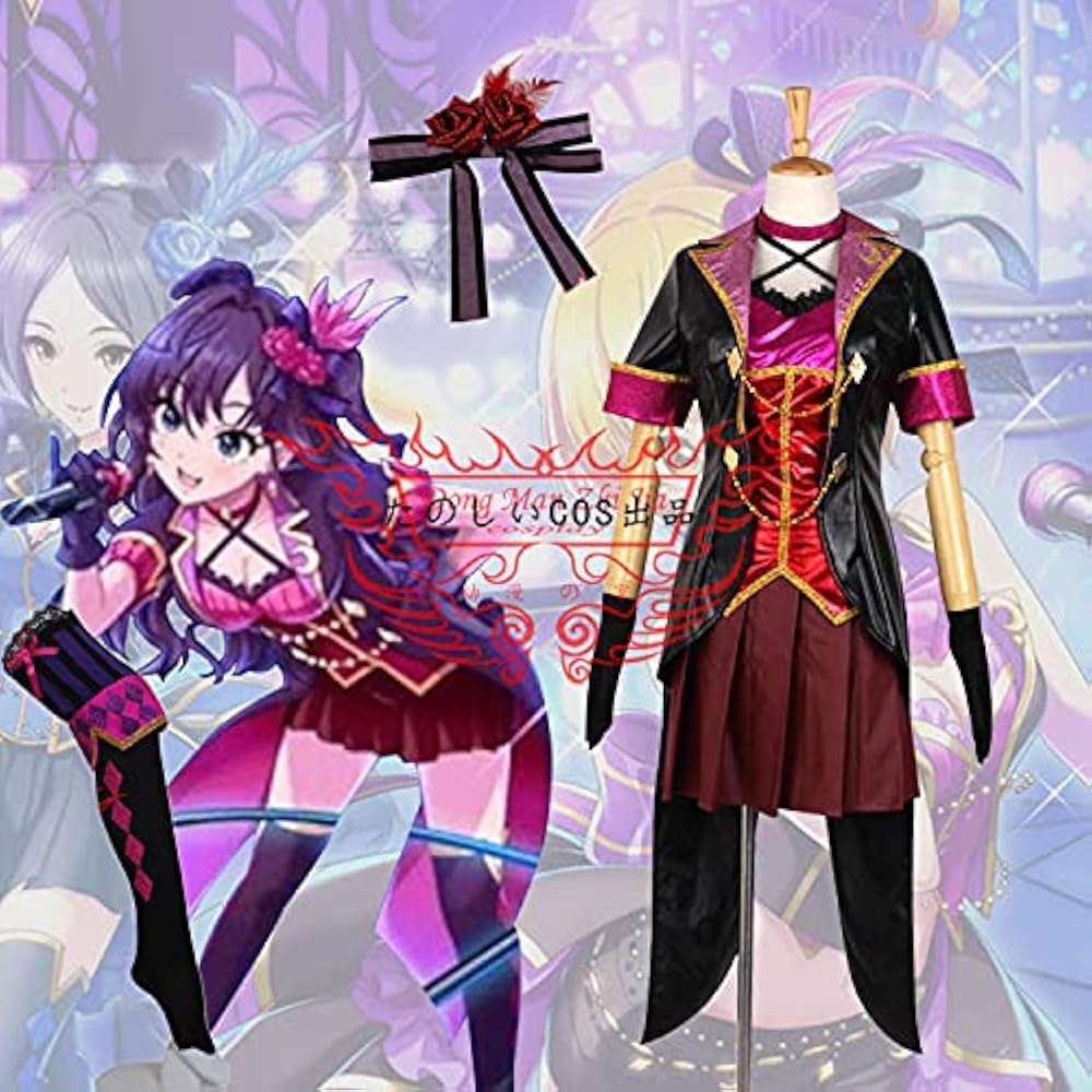 Amazon.co.jp: [たのしい] 一ノ瀬志希コスプレ衣装+靴下+髪飾り