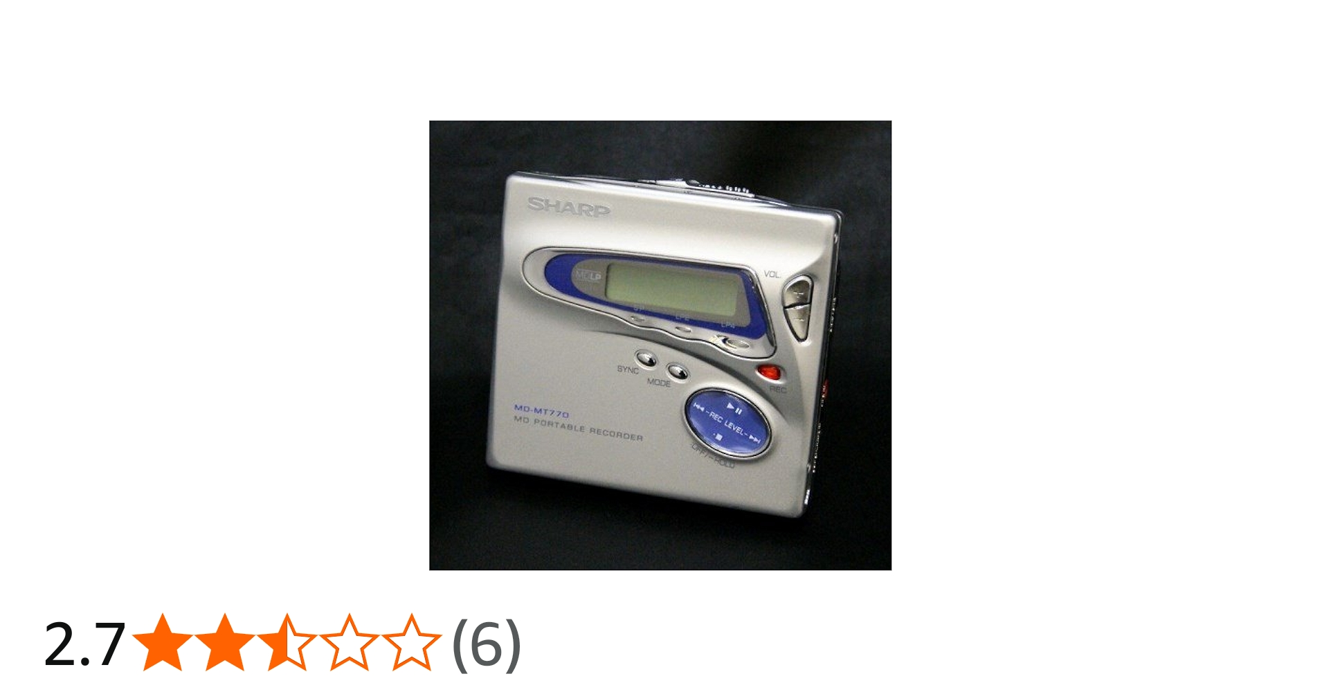 Amazon | SHARP シャープ MD-MT770-S シルバー ポータブルMDレコーダー