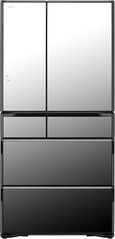 Amazon | 日立 冷蔵庫 幅88cm 735L クリスタルミラー R-WXC74S X 6ドア