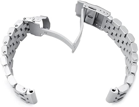 Amazon.co.jp: [MiLTAT] 22mm メタル時計バンド ステンレススチール