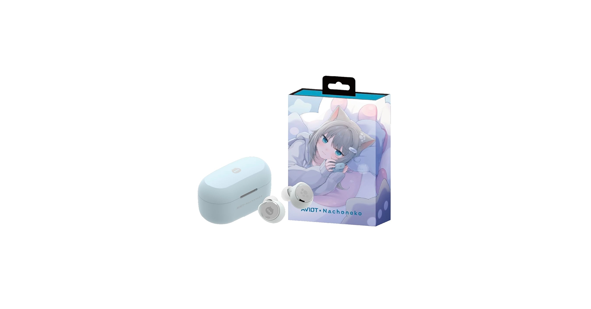 Amazon.com: AVIOT Nachoneko Collaboration Wireless Earbuds TE-V1R