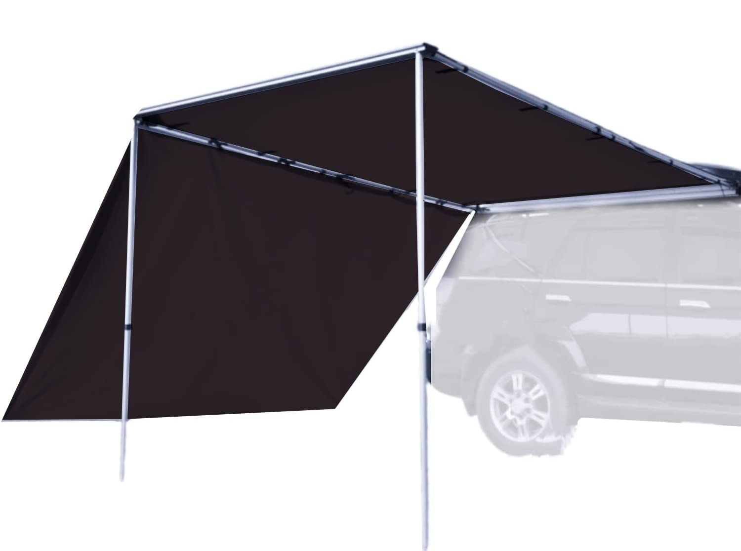 Amazon.co.jp: D&R 黒茶 車用サイドオーニング 側壁 4シーズン防水