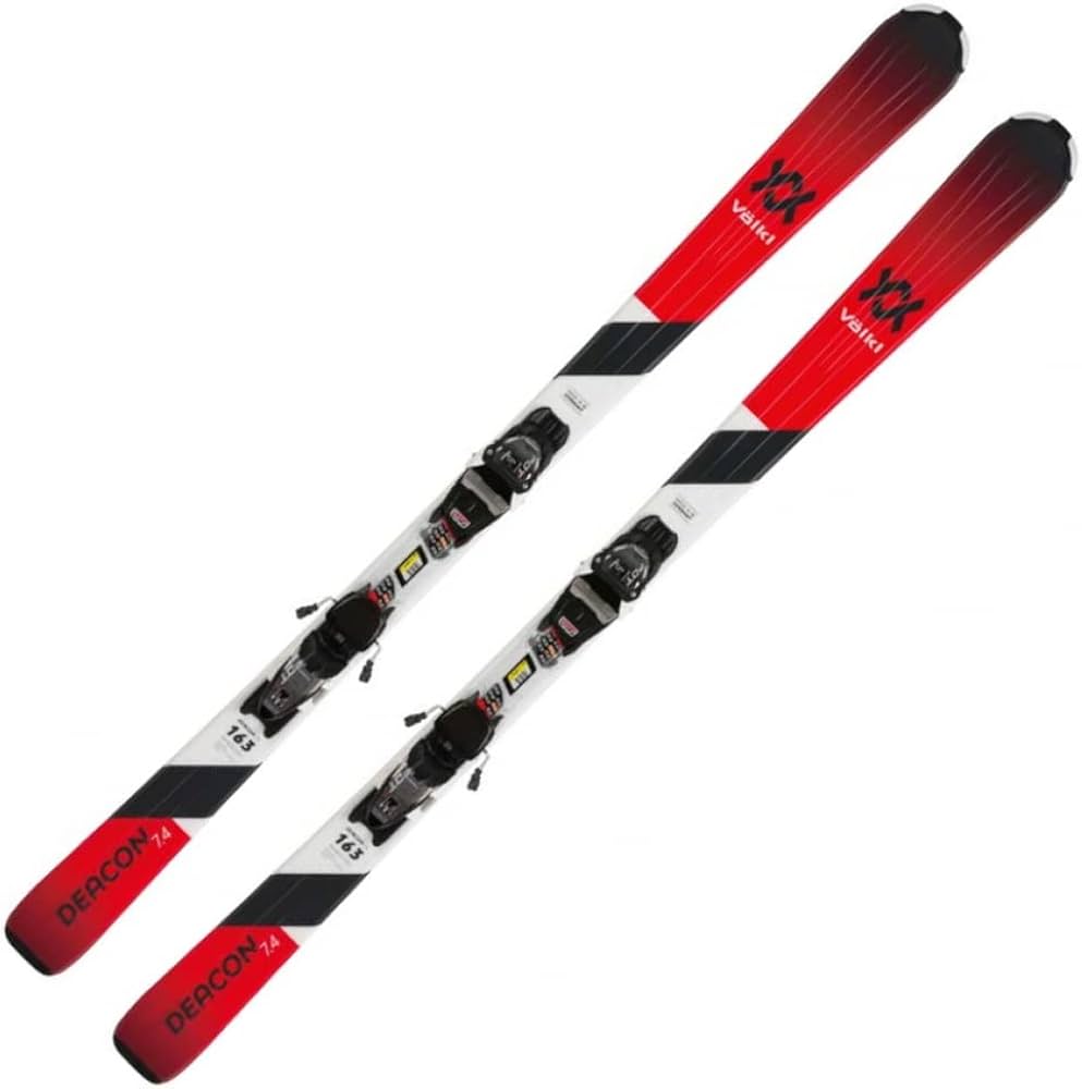 Amazon | VOLKL(フォルクル) スキー 板 ディーコン 7.4 119361 レッド
