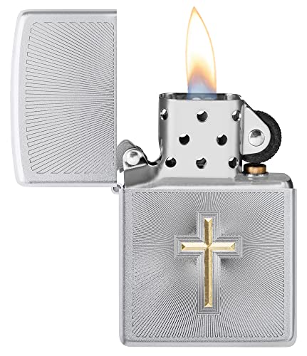 ゴールドの十字架がデザインされたクロスZIPPO | アメリカンZIPPO