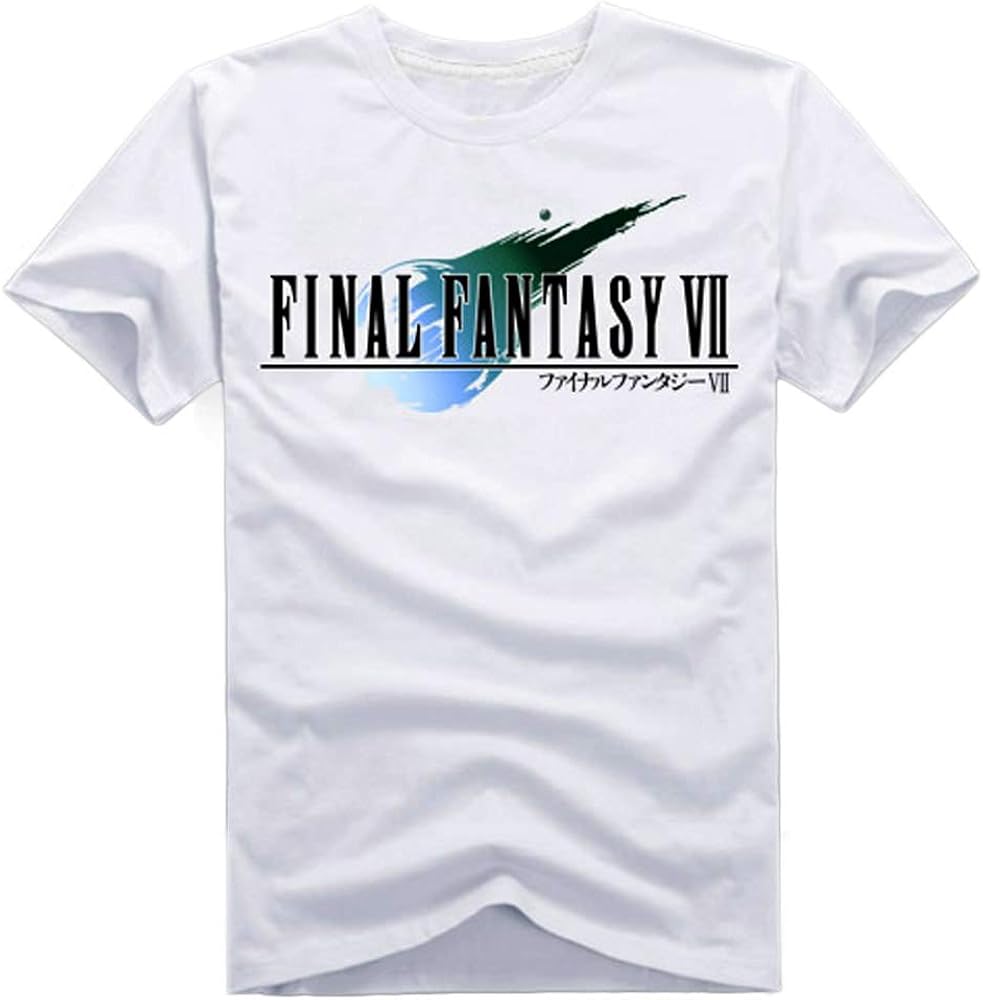 JCvCX Re Version Shirt Logo Tee Shirt FF7 RE Shirts T-Shirt Cotton