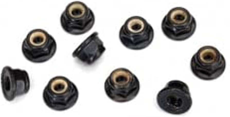 Amazon.com: Traxxas 8347 Nuts 4mm Flanged Nylon Locking Serrated