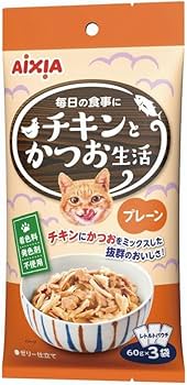 Amazon | アイシア チキンとかつお生活 180g（60g×3袋）3種類×2 計6個