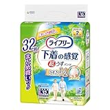 ユニ・チャーム ライフリー 下着の感覚 超うす型パンツ Lサイズ 32枚