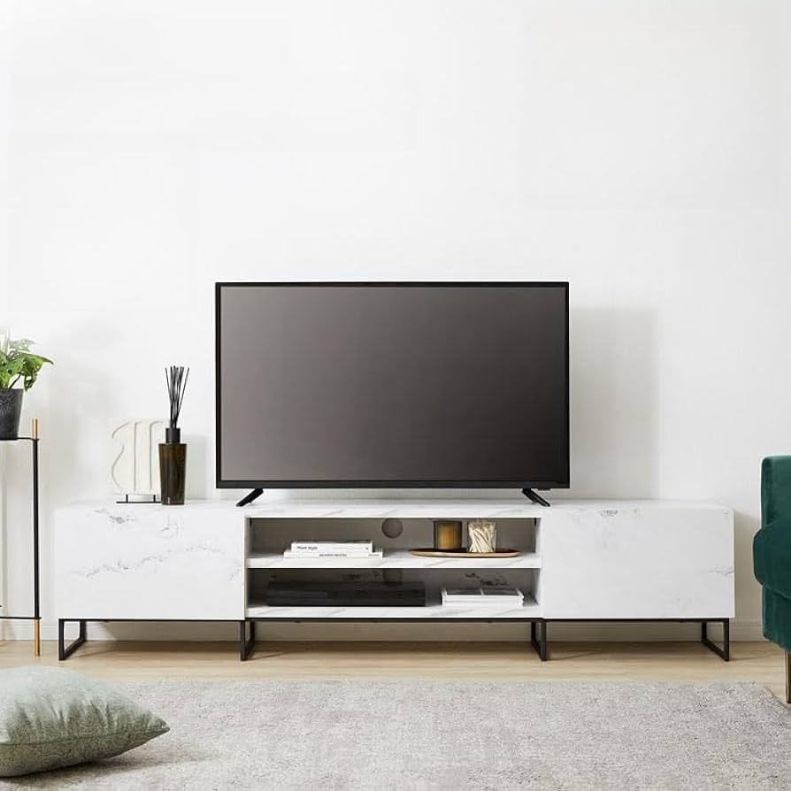 Amazon｜テレビ台 テレビボード おしゃれ ローボード 180 スチール 木