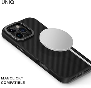 Amazon.com: UNIQ KEVA MAX iPhone 16 Pro Case (Black) Aramid Fiber