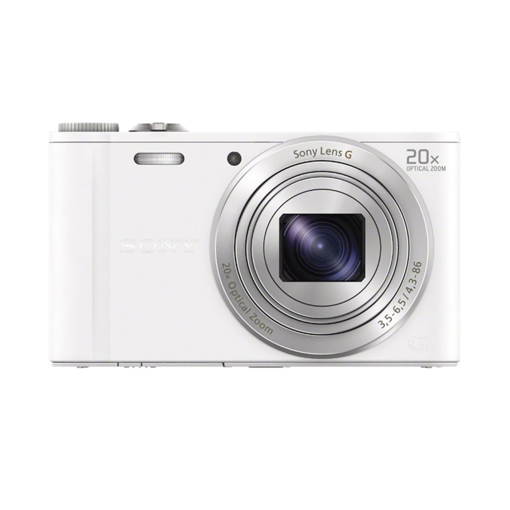 Sony Cyber-shot DSC-WX300 Slim High Zoom Camera - White (18.2MP