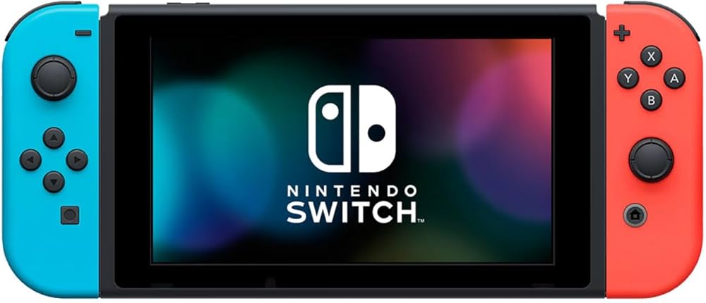 Amazon.com: Nintendo Switch with Neon Blue and Red Joy-Con