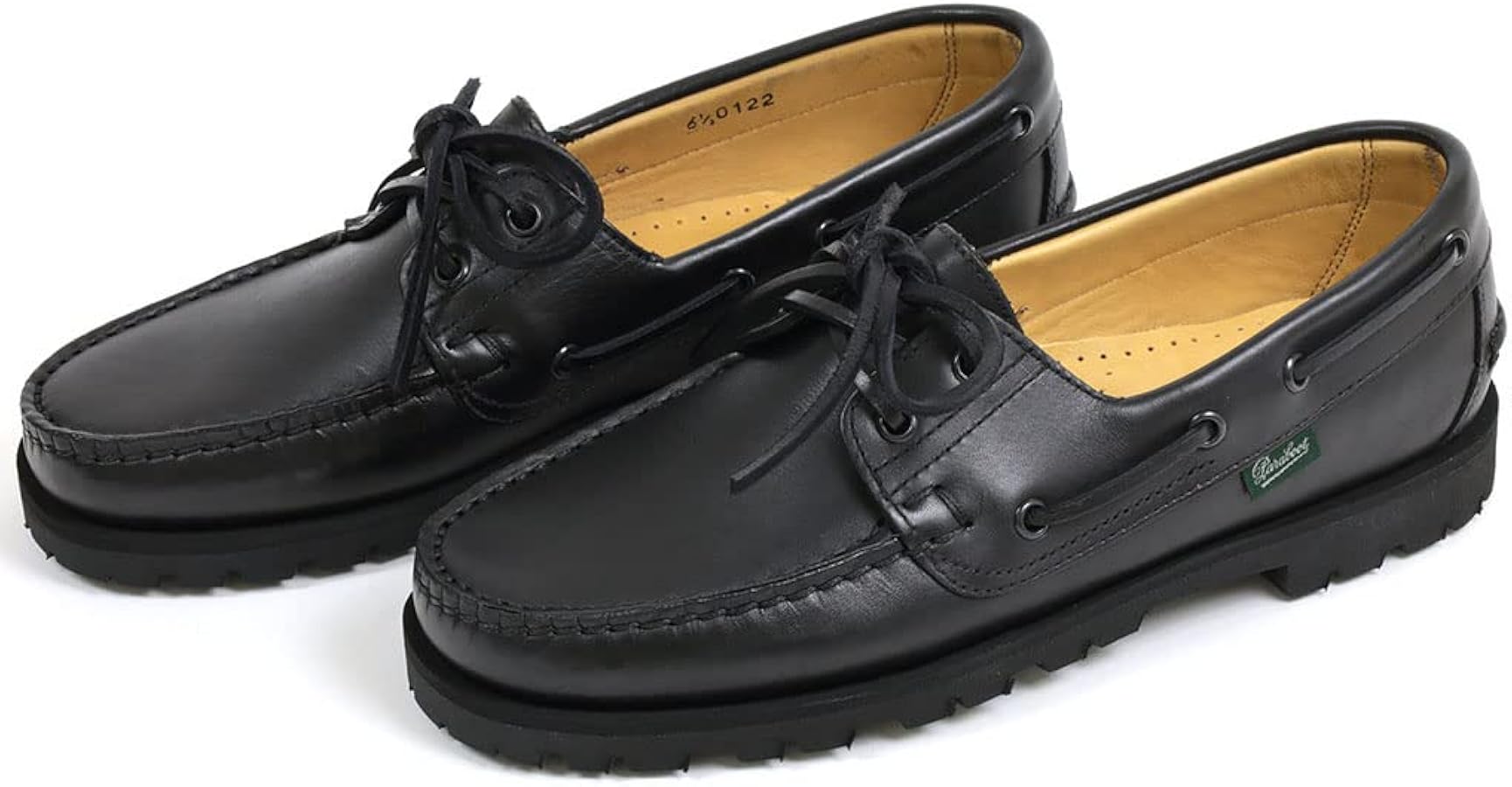 Amazon.co.jp: Paraboot MALO/RAID NOIRE-LIS NOIR Deck Shoes, Black