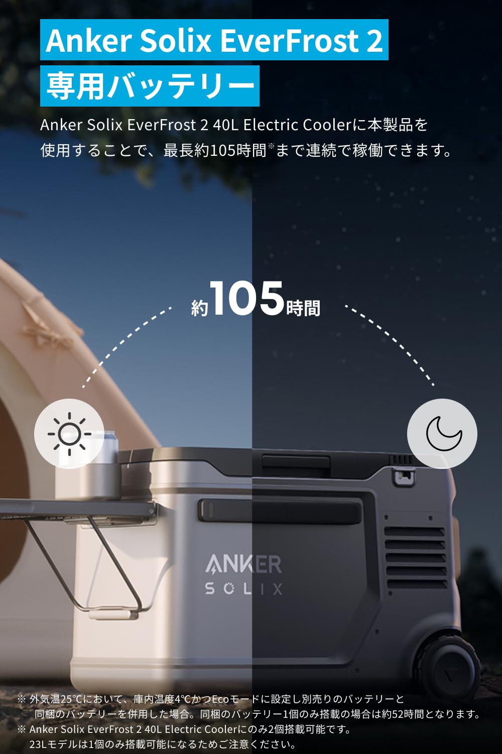 Amazon.co.jp: Anker Solix EverFrost 2 交換用バッテリー 288Wh Anker