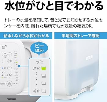 Amazon.co.jp: Sharp HV-T55-W Hybrid Humidifier, Regular Type