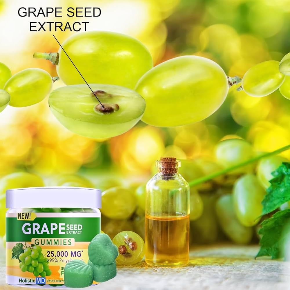 Amazon.com: Holistic MD Grape Seed Extract Gummies | Grape Seed