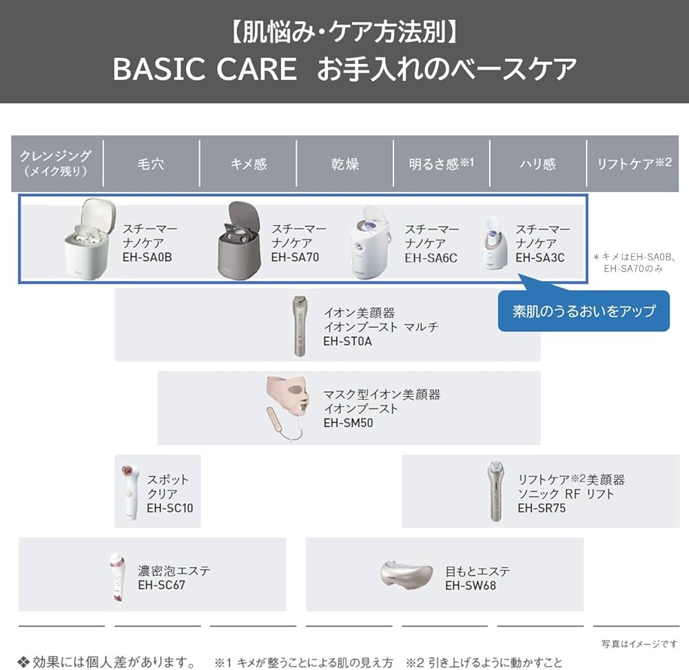 Amazon.com: Panasonic Steamer Nano Care W-Warm/Cold Esthetic Type