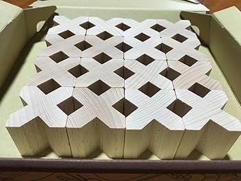 Amazon | エックスブロック Xブロック 16個 積み木 木製 木のおもちゃ