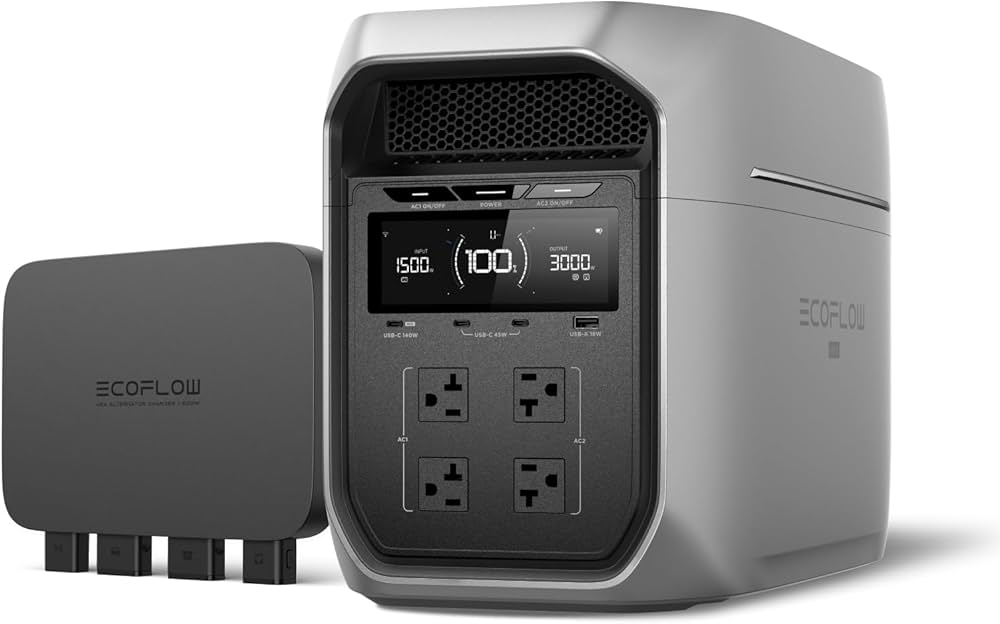 Amazon.co.jp: EcoFlow ポータブル電源 DELTA 3 Max Plus + 800W