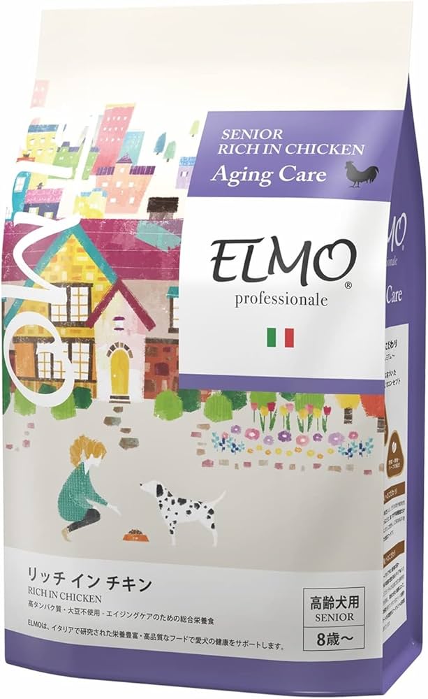 Amazon.co.jp: ELMO エルモ 高齢犬用 シニア リッチ イン チキン 加齢