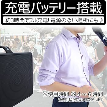 Amazon.co.jp: Belcat ベルキャット ワイヤレスポータブルPAセット 30W