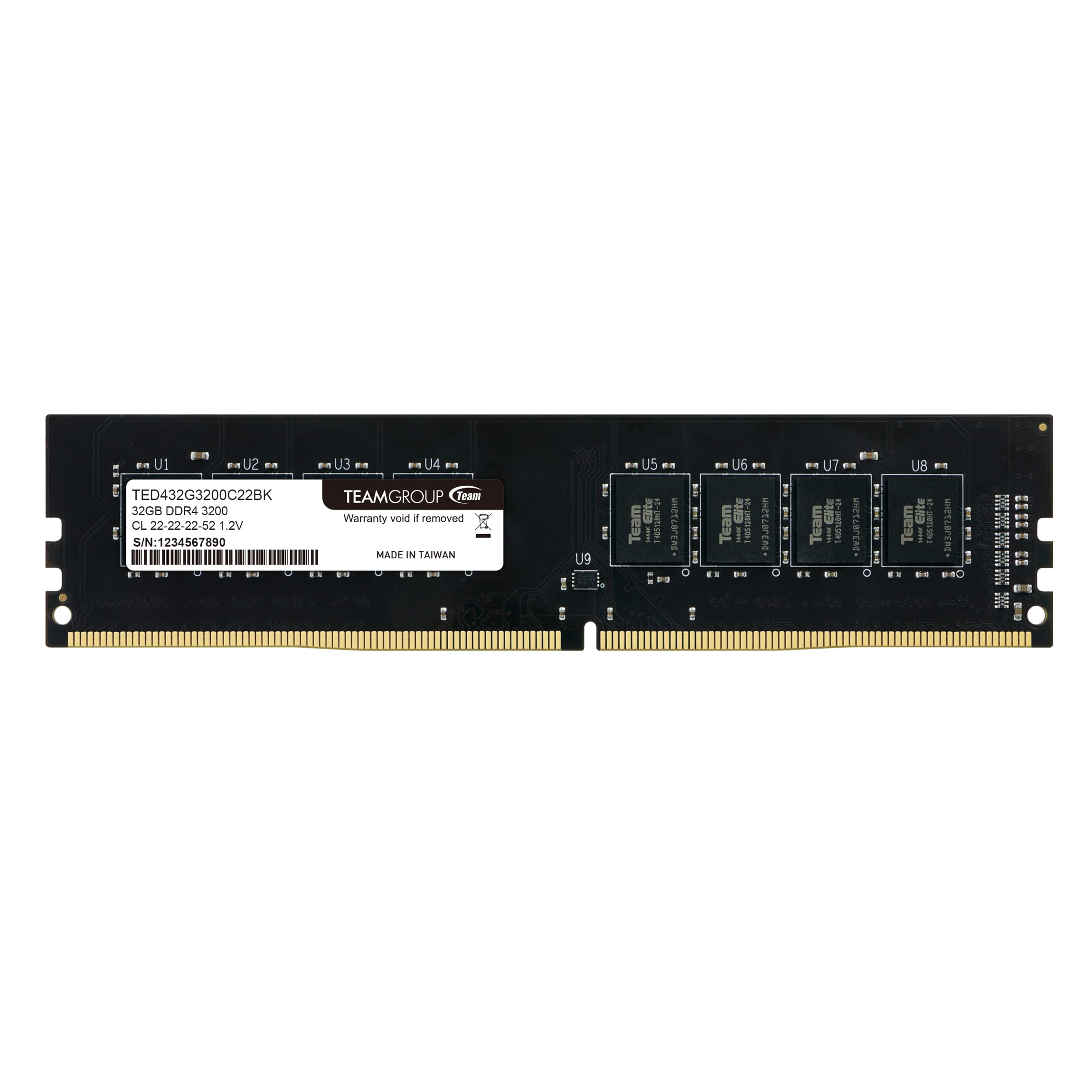 TEAMGROUP Elite DDR4 32GB Single (1 x 32GB) 3200MHz (PC4-25600