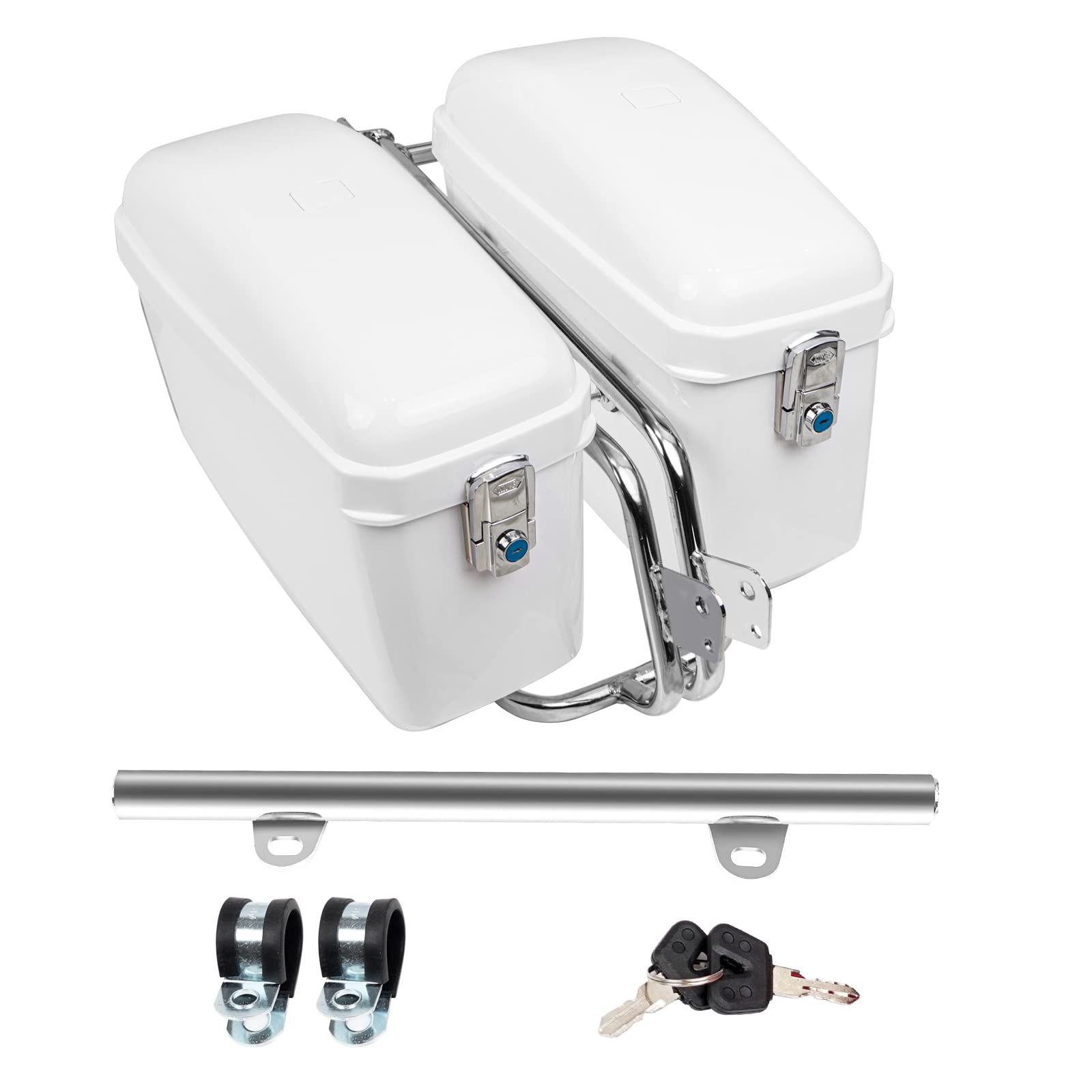 Amazon | POWER PANDA バイク サイドボックス バイク用 大容量 サイド